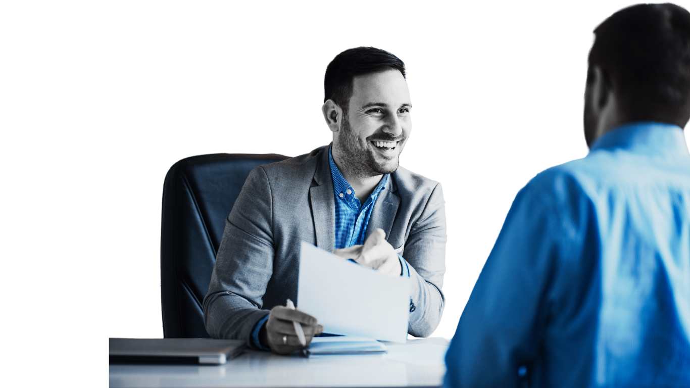 Recruitment interview in progress